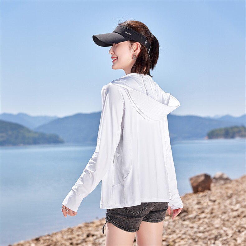 冰丝透气防晒衣女款2025夏季户外防晒服防紫外线upf凉感防晒外套,女装防晒衣,可可小西