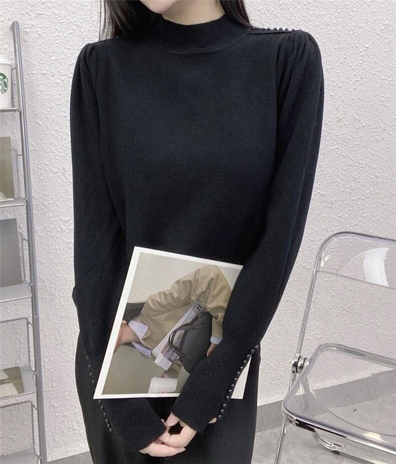 公主袖半高领，其它，魅力元素