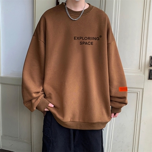 NASA圆领卫衣男大码加厚加绒长袖t恤男S6244-P28加绒款-P33