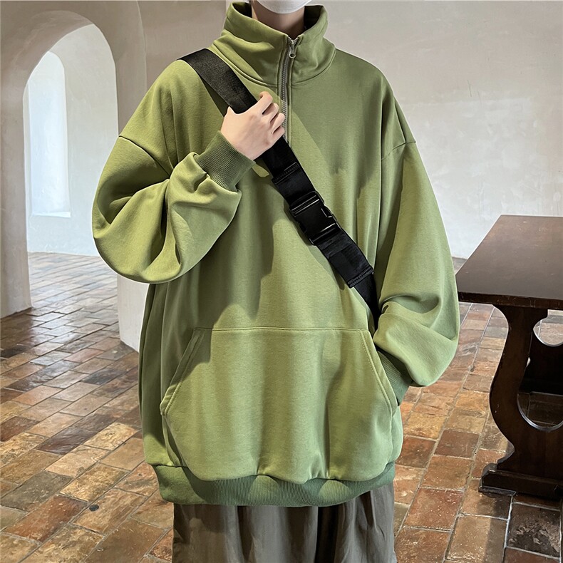 360克重磅冲锋衣内胆POLO衫大码M-5XL高领卫衣男WY77077P65控88，男装Polo衫，星座226-2