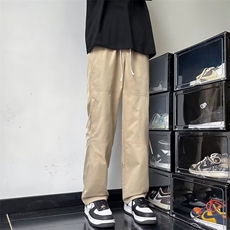 直筒工装裤男休闲潮牌运动痞帅牛津复网复古日系多袋裤子KB830，男装工装外套，星座1116A-1（原606A）
