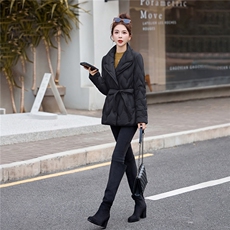 2025新款收腰显瘦可立可翻两穿中长羽绒服，女装羽绒服，衣佳和