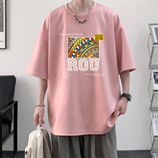麂皮绒短袖t恤男大码半袖男酒店风JD82370-P25，男装T恤，电商A040