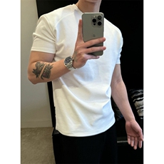 麂皮绒塑形健身短袖抖音现货抖音可送样A061-AT00973-P35，男装T恤，电商A061