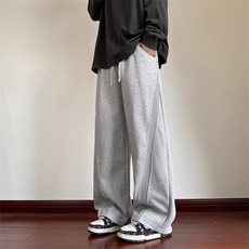 1506-1/KK8811/P40美式纯色弯刀卫裤男宽松直筒百搭阔腿裤子，男装休闲裤，星座1506-1