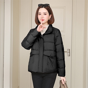 短款羽绒服小个子2023年新款冬装时尚立领加厚保暖面包服短外套图片