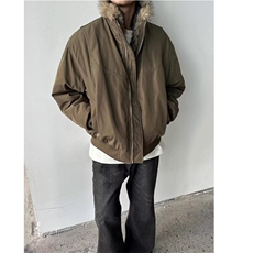 美式复古宽松座山雕毛领棉服外套男冬季加厚夹克棉衣M90888-P125，男装夹克，星座1008