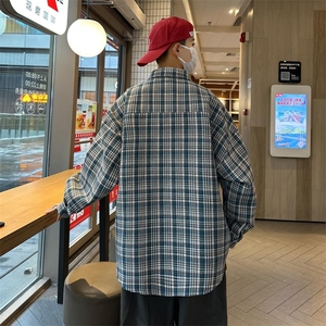 24秋冬 大码长袖翻领衬衫男女休闲百搭痞帅衬衣外套加厚 H223/P50图片