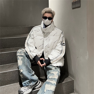 B359-YR001特P210限价289立领男女新款羽绒服潮牌羽绒服男生外套图片