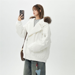 有90绒报告 可拆卸毛领羽绒服派克服标90绒78197P268控428图片