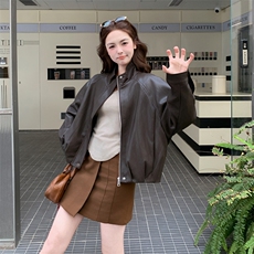 新款皮衣外套2F2603B-p160k260，女装皮衣，诺蝶