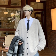 美式开衫毛衣男款宽松慵懒高级感针织外套韩系氛围感穿搭Y013-P53，男装针织衫/毛衣，星座308B-2