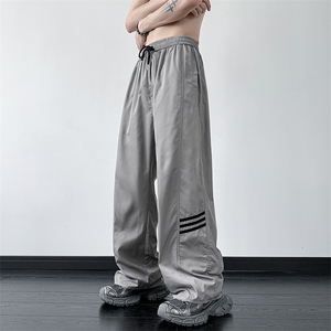 B221 美式ins街头hiphop休闲情侣宽松运动裤子 LK23117-P60 控78图片