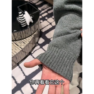 重磅秋冬装北极绒开衫毛衣美式复古休闲慵懒风针织衫加厚连帽外套图片