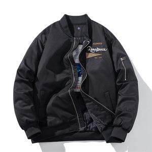 现货  三色带帽可拆卸秋冬飞行服棉服情侣装夹克图片