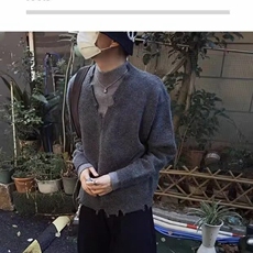 春秋薄款精纺羊毛针织衫长袖毛衣宽松半高领打底衫纯色内搭上衣，男装T恤，星座218-8