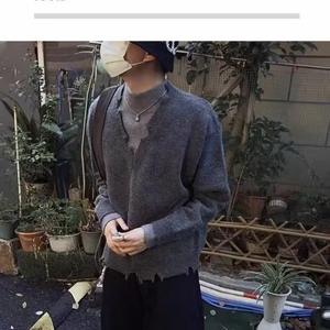 春秋薄款精纺羊毛针织衫长袖毛衣宽松半高领打底衫纯色内搭上衣图片