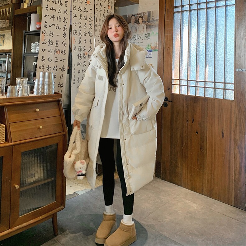 新品现货红色长款贴标90绒羽绒服2C032609P315K458,女装羽绒服,2C032