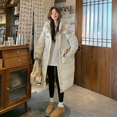 新品现货红色长款贴标90绒羽绒服2C032609P315K458，女装羽绒服，2C032