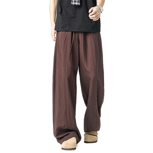 DK0211-尺码S-2XL-P58-X98-克重：160g-无影墙-亚麻裤-主推款,小个子穿搭160穿搭博主图片