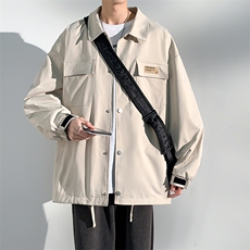 ！815A-MJ7332-68特2025秋季贴标工装上衣外套宽松休闲夹克男，男装夹克，星座815A