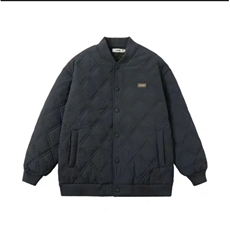 BOYUE帛跃冬季cityboy绣标菱形格棉服青少年男潮棒球棉衣m75p68，男装棉衣，电商D315