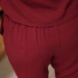 时尚显瘦露肩连体裤女夏季新款气质高腰修身九分裤套装，女装连体裤，贵人树