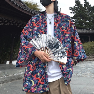 夏季新款 大码新中式防晒服薄外套情侣开衫道袍披风汉服 F20/P40图片