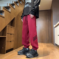 秋冬新款简约潮流韩版纯色百搭休闲裤宽松束脚长裤KZ9120P-45，男装休闲裤，电商A128