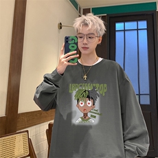 已注册港风纯棉260克高街抖音直播得物品质长袖T恤打底衫T4516P30，男装T恤，电商C408-1(原B339-1)