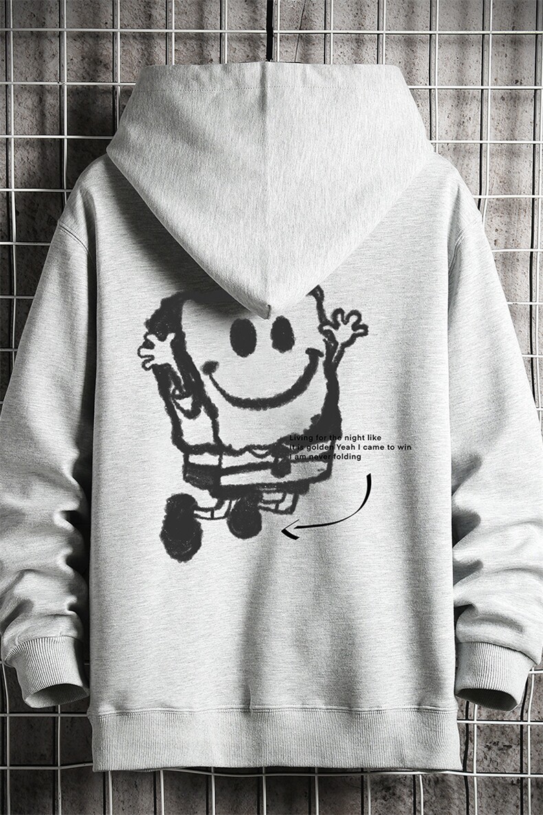 KS21245-P38连帽开衫卫衣男运动外套大码班服网格,男装卫衣,电商A040A