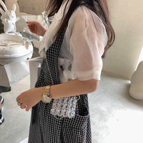 格子背带裙，女装，XTZ style