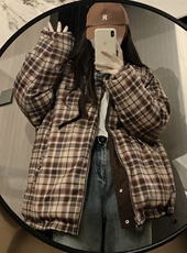 冬季两面穿棉服男女美式复古设计感加厚保暖情侣棉衣MY08-p105，男装棉衣，星座1008