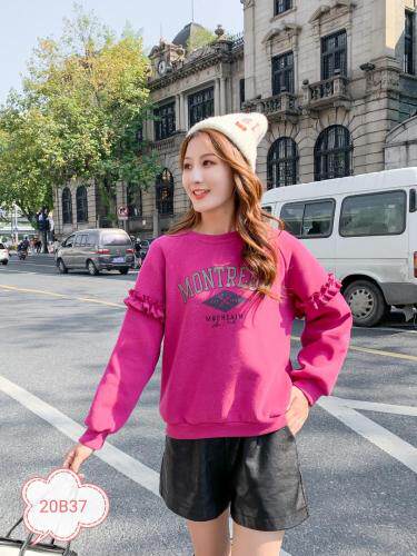 加厚加绒卫衣，女装卫衣/绒衫，锦绣阁