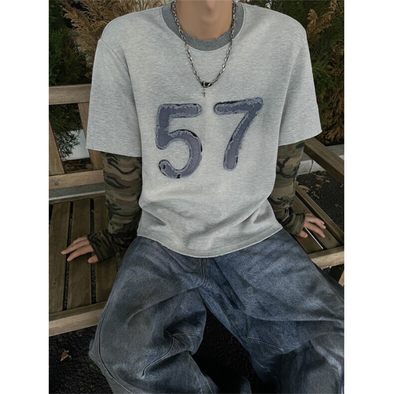 现货！280克复合水洗迷彩破洞长袖1005-FWMC01-P78，男装卫衣，星座1005