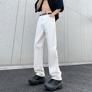 港风大码美式高街修身直筒男女高腰牛仔裤 XZ213-NZ7097-P60控88图片