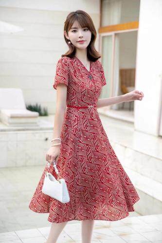 双轴连衣裙，女装连衣裙，奕之恋