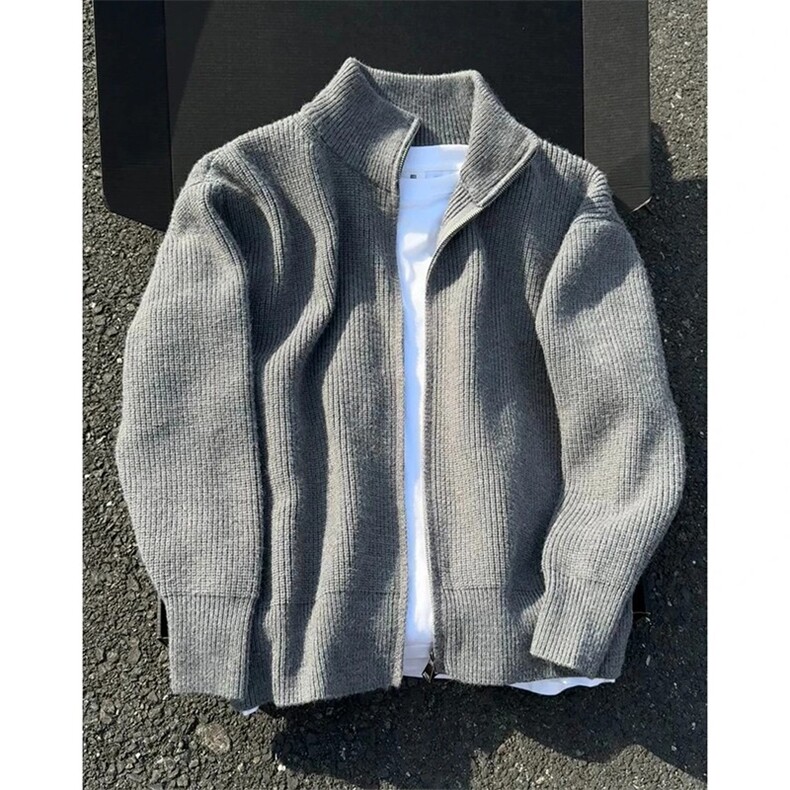 网图半高领开衫毛衣男秋冬美式复古cleanfit针织衫MY124-特P55,男装针织衫/毛衣,星座1007（原301D）