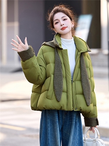 [现货现货]2026冬装新款羽绒服女短款90白鸭绒外套帽子可拆卸现货图片