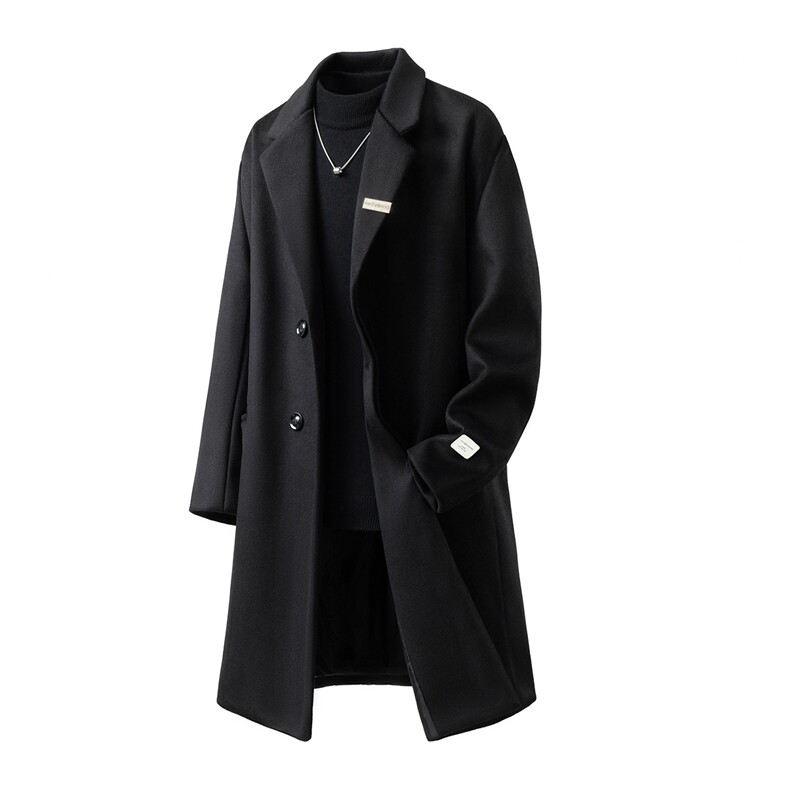 1中长款呢子大衣毛呢外套M-5XL大码聚酯纤维FY78128P138控208，女装短外套，星座226-2