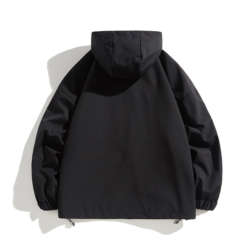 春秋新款男士宽松工装连帽夹克防风防水冲锋衣JK8303-P65,男装夹克,电商B306