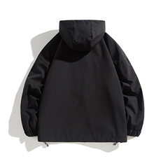 春秋新款男士宽松工装连帽夹克防风防水冲锋衣JK8303-P65，男装夹克，电商B306