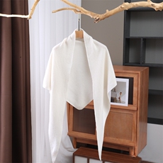 春秋三角形纯毛镂空披肩时尚百搭通勤，披肩，九月九羊绒