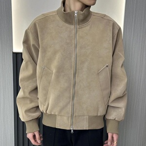 简约百搭潮流美式复古时尚宽松舒适休闲上衣外套男士JK785