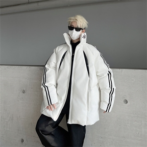 三条杠皮棉服冬季宽松棉衣立领冬装棉袄外套男MY2416-特100控168图片