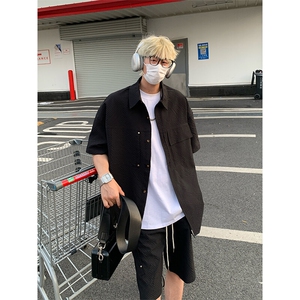 日系泡泡格短袖衬衫套装DC2230特P30控58/DK8606特P30控58图片