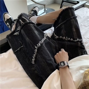 美式牛仔裤男春秋新款休闲直筒裤D6656P38