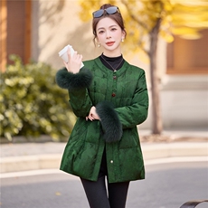 现货，2025年冬季中长款羽绒真狐狸毛时尚气质潮新款90羽绒服，女装羽绒服，尚洛菲