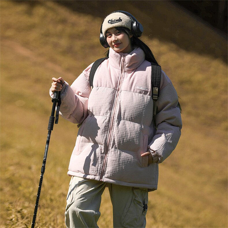 冬季保暖立领棉衣男女同款玉米格品质外套A406MY8099P80,男装棉衣,星座309（原A406）