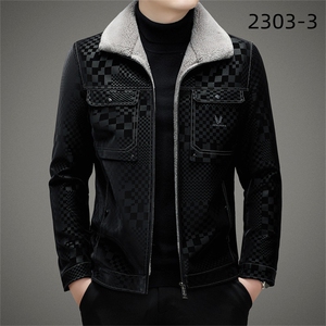 V3168钱塘2020-3新款时尚休闲冬季厚款中年男士夹克外套P200图片